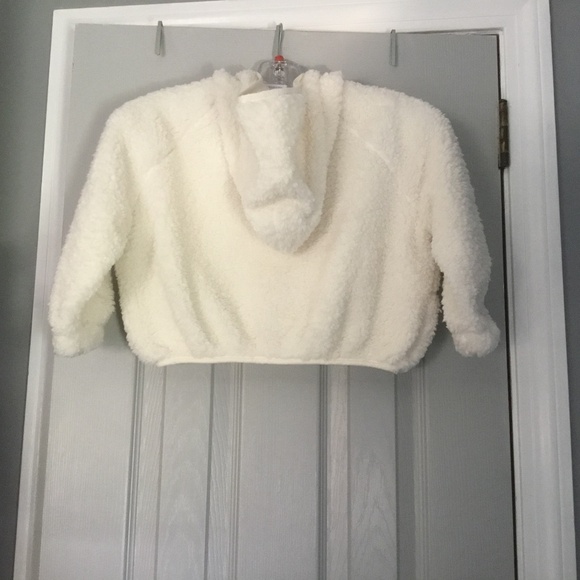 Gap Kids Fleece Cotton Lined Snap Front Hooded Jacket Size XS 4-5 NWT - Picture 2 of 8